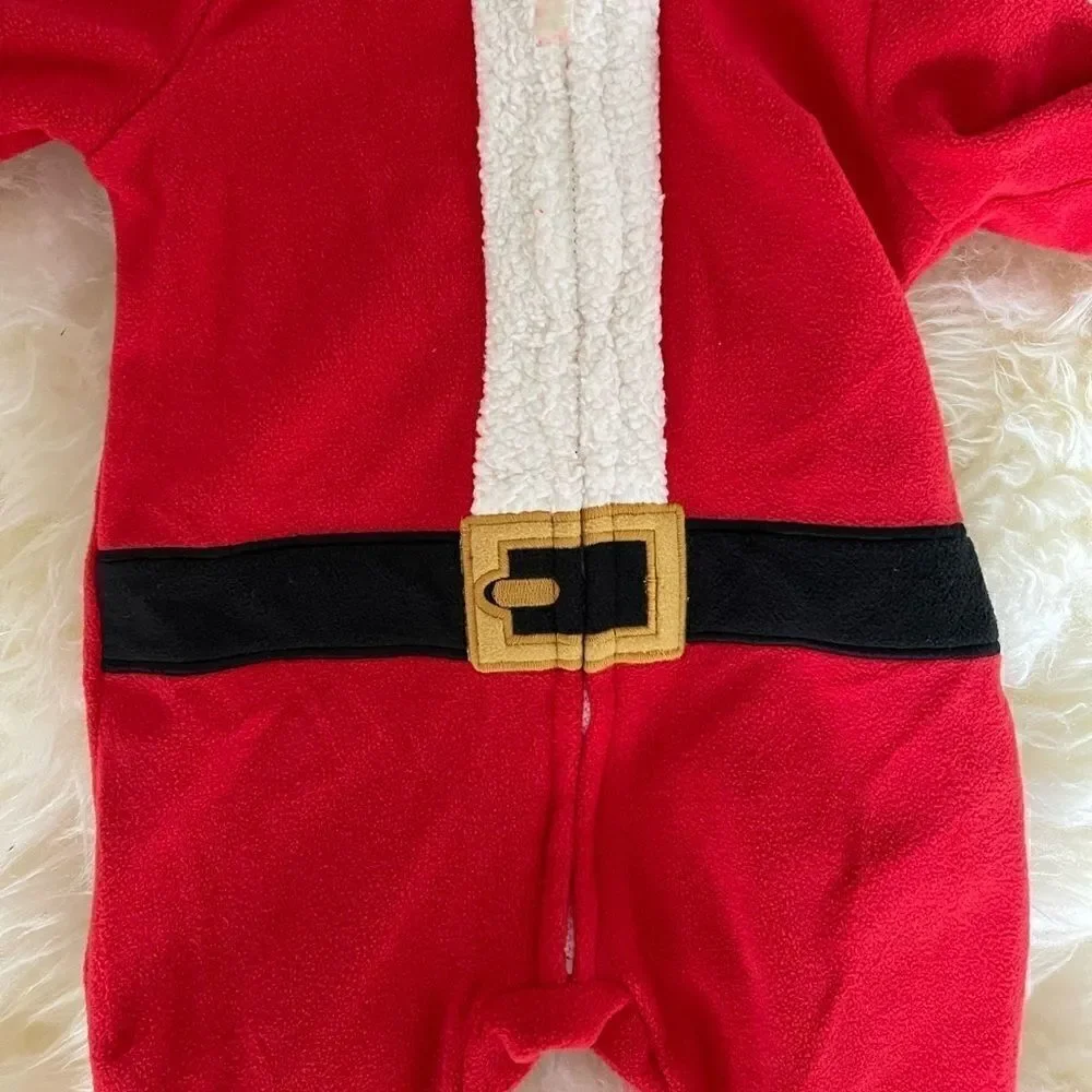 Carter’s Baby Red Santa Fleece Jumpsuit